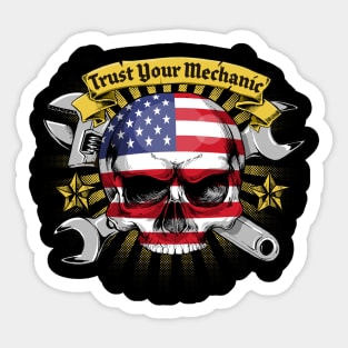 Trust your Mechanic USA Mechanic Logo Sticker